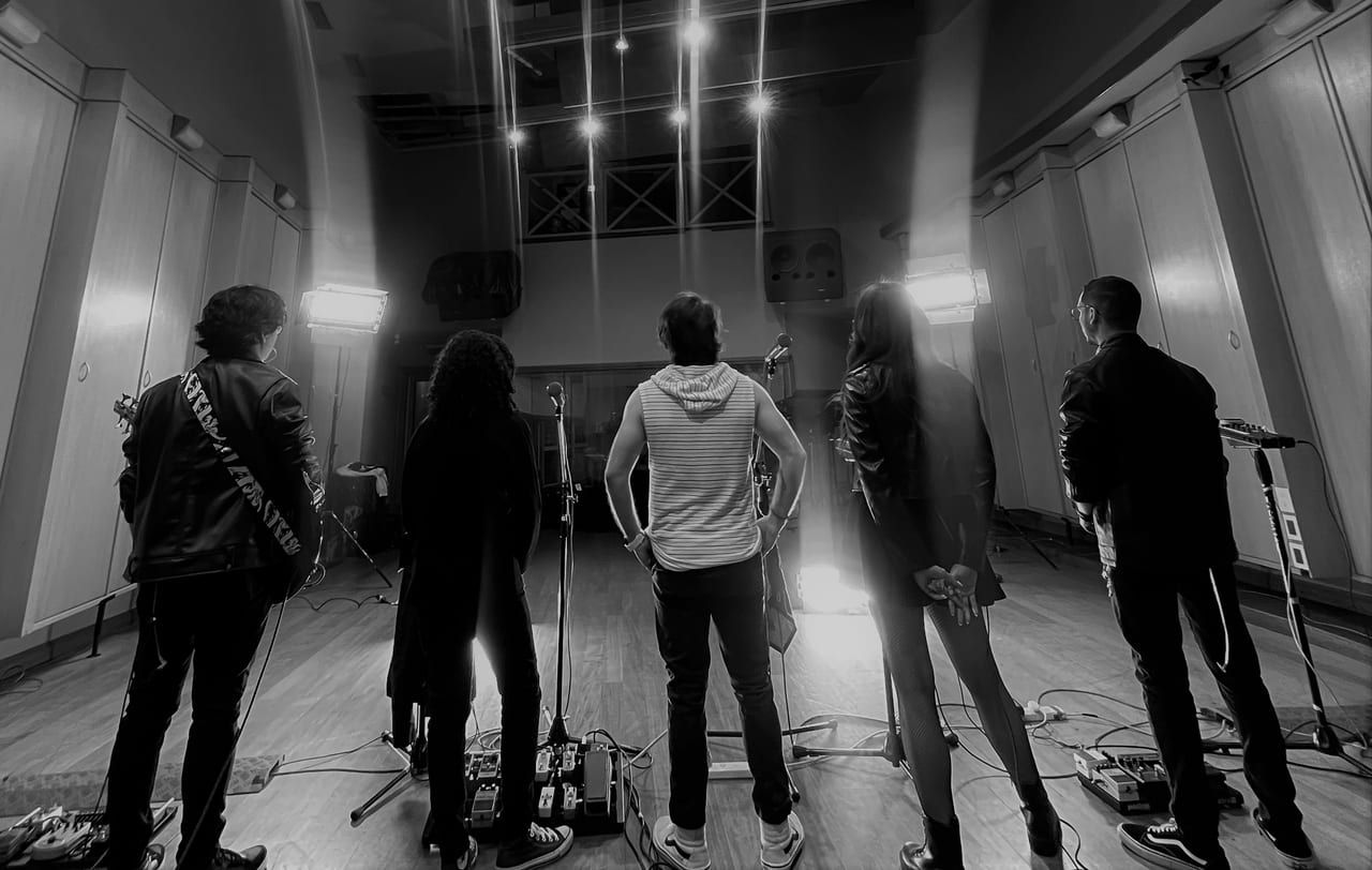 Darkmenia behind the scenes at Romaphonic studio